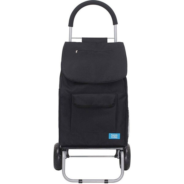 White Magic 3-in-1 Original 40L Handy Shopping Trolley/Carry Bag Black