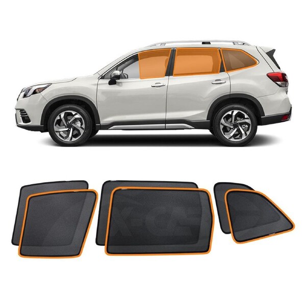 Subaru Forester 2018-2024 Car Window Sun Blind Sun Shade Mesh 6 Pcs Whole Set Front Rear