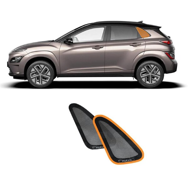 Port Window Sun Shade for Hyundai Kona 2017-2023 Car Sun Blind Mesh Third Row Window