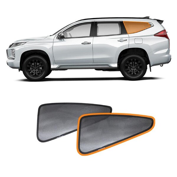 Port Window Sun Shade for Mitsubishi Pajero Sport 2016-2025 Car Sun Blind Mesh Third Row Window