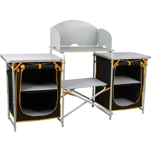 OZtrail Double Camp Kitchen with Windshield