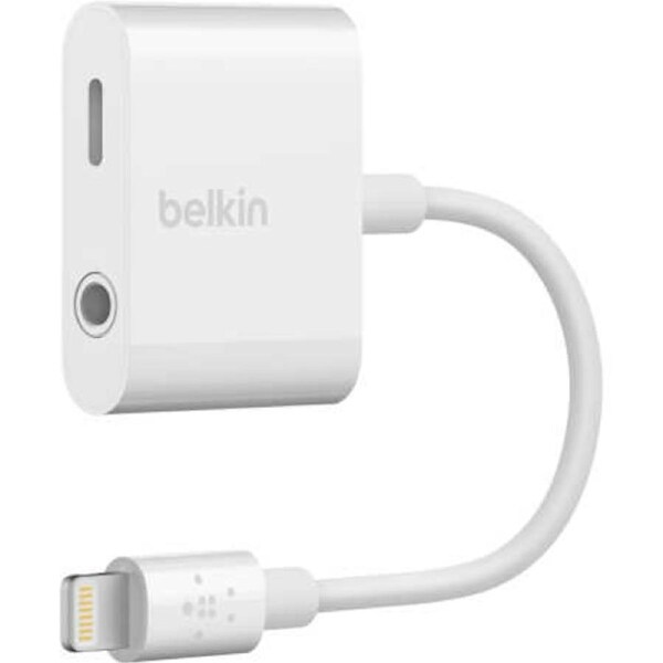 Belkin 3.5mm Audio Lightning Charge RockStar - White