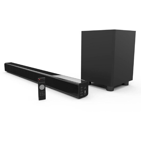 Laser Bluetooth Soundbar with Wireless Subwoofer