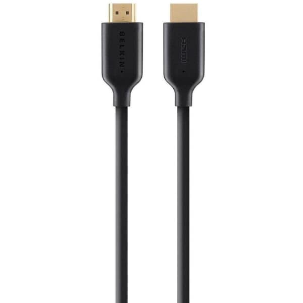 Belkin Gold-Plated High-Speed HDMI Cable with Ethernet 4K/Ultra HD Compatible, 5M, Black