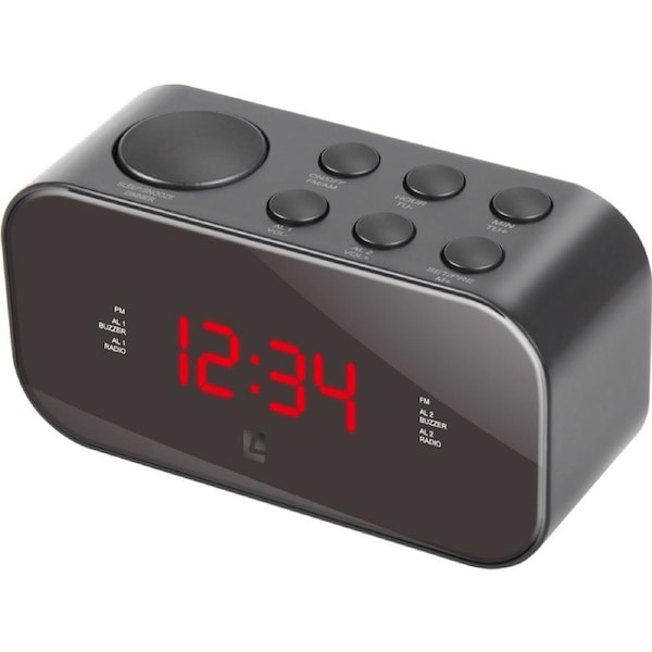Liquid Ears Dual Alarm AM/FM Clock Radio