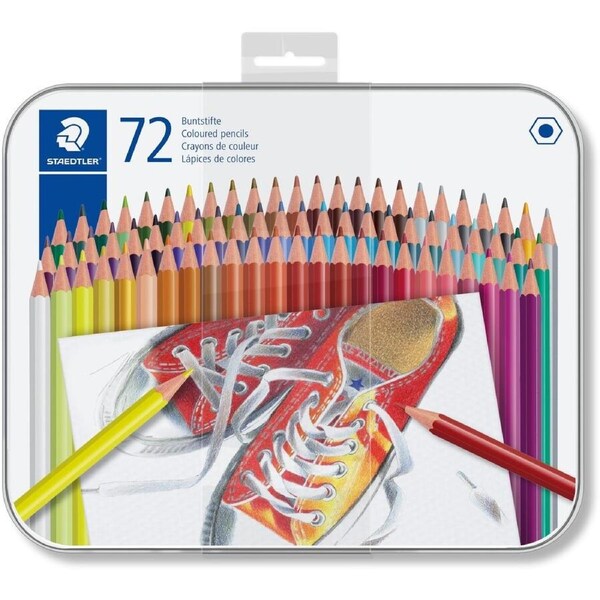 Staedtler colouring pencil tin 72 Pack