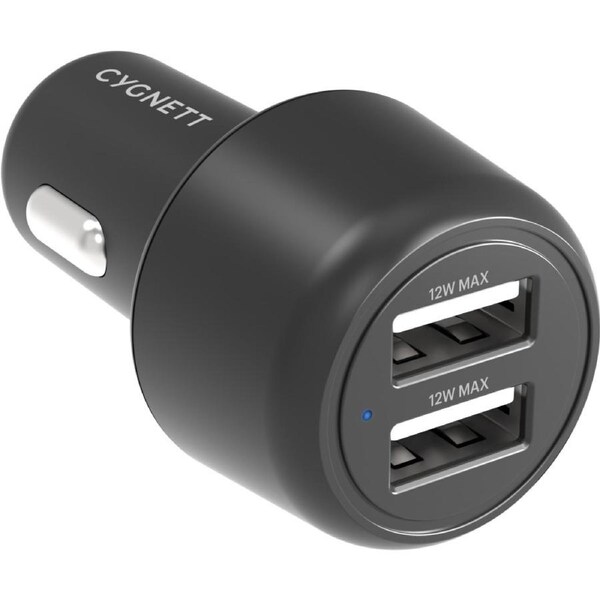 Cygnett CarPower 12W(x2) Dual USB-A Car Charger