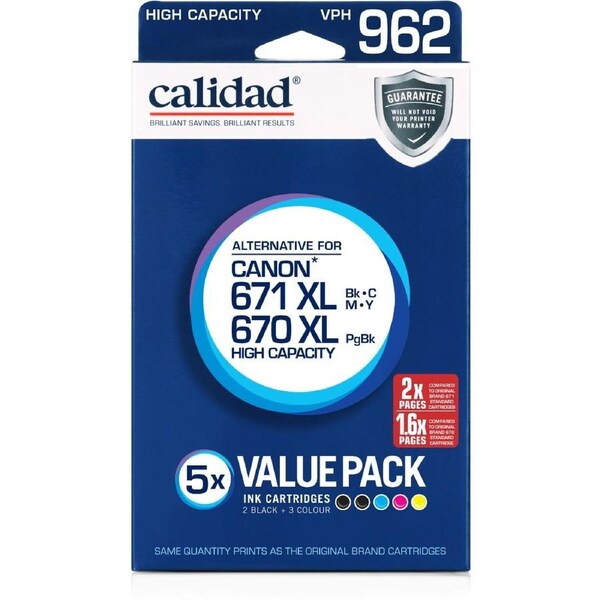 Calidad Canon 670/671 XL BBCMY 5 Pack