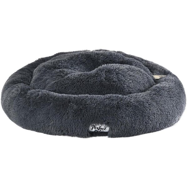 Perfect Pet Fluffy Bed Large - Charcoal