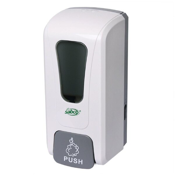 Sabco Professional 1000ml Plastic Foam Soap Dispenser Wall Mounted Container WHT