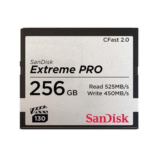Sandisk Extreme Pro 256GB CFAST 2.0 Card 525MB/S