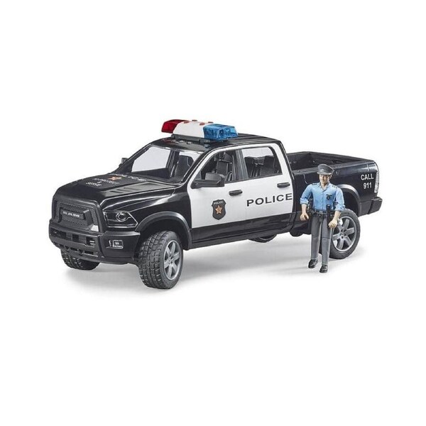 Bruder - Ram 2500 Police Pick-up Truck With Police Officer - Bruder Emergency