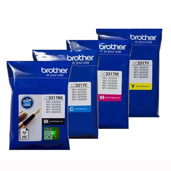 Brother LC3317 Value 4 Pack Black Cyan Magenta Yellow Ink Cartridge