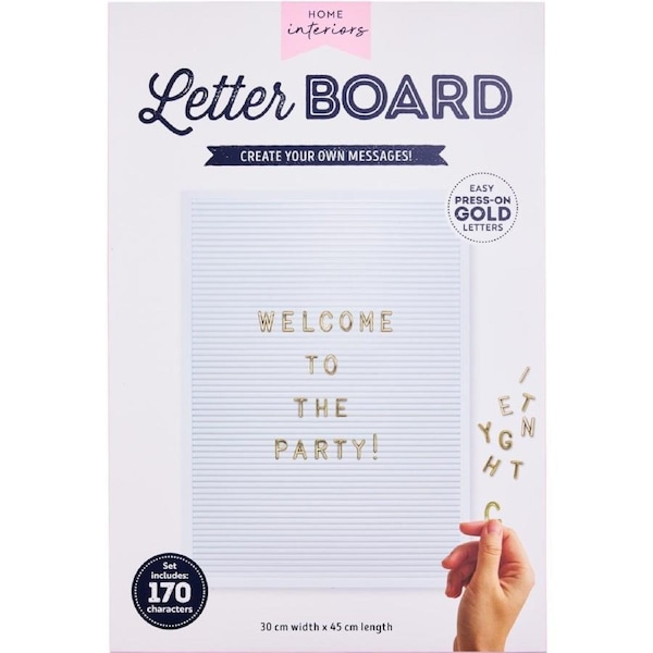 Home Interiors Letter Board