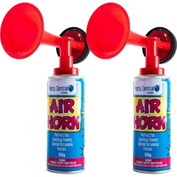 Ozoffer 2x Air Horn Sporting Events Special Occasions Parties Fun Loud 50g