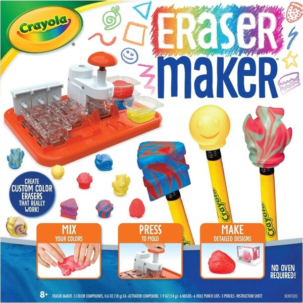 Crayola DIY Series Eraser Maker Set Kids/Children Educational Art/Craft Toy 8y+