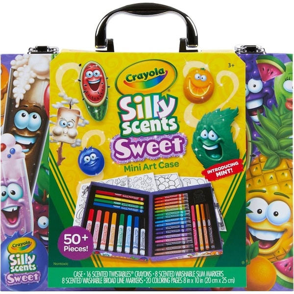 Crayola Silly Scents Mini Art Case Kids/Children Crayon/Marker Craft Kit 3y+