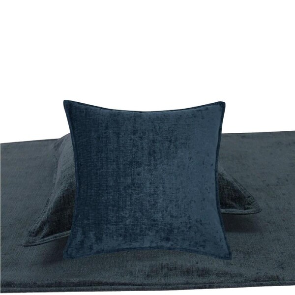 Parker Ink Blue/Black Bed Runner & Cushion Set - King