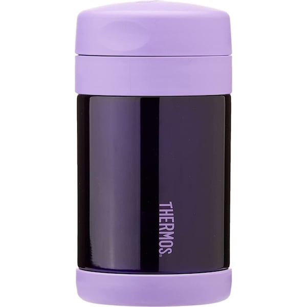Thermos 470ml Funtainer Vacuum Insulated Food Jar w/Spoon Purple Stainless Steel