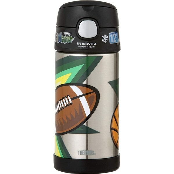 Thermos 355ml Funtainer Vacuum Insulated Drink Bottle Multisport Stainless Steel