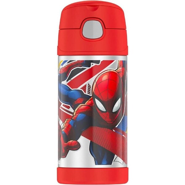 Thermos 355ml Funtainer Vacuum Insulated Drink Bottle Spiderman Stainless Steel