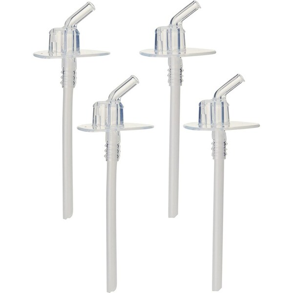 4pc Thermos Replacement Straws/Mouth Pieces For Funtainer Bottles w/Carry Loop