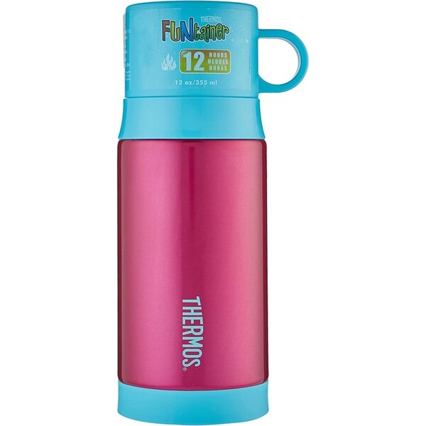Thermos 355ml Funtainer Vacuum Insulated Warm Beveridge Drink Bottle Pink SS