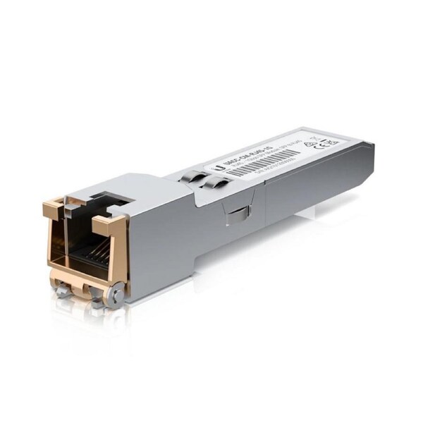 Ubiquiti SFP to RJ45 Transceiver Module, 1000Base-T Copper SFP Transceiver, 1Gbp [UACC-CM-RJ45-1G]