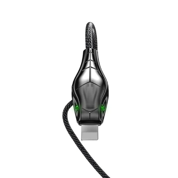 NewBee Black Mamba 1m USB-A to Apple 8 Pin Cable ,2.4A Fast Charging Cable - Black [NB-MAMBA-APP-01]