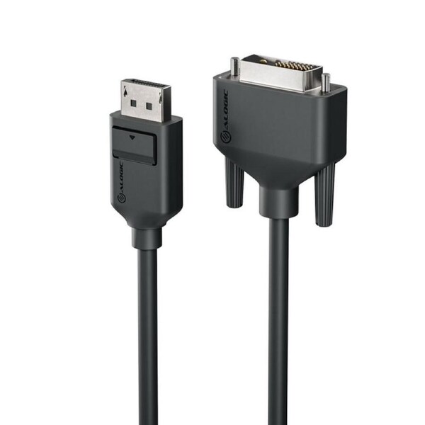 Alogic 2m DisplayPort Cable to DVI Male to Male Elements Series - Black [EL2DPDVI-02]