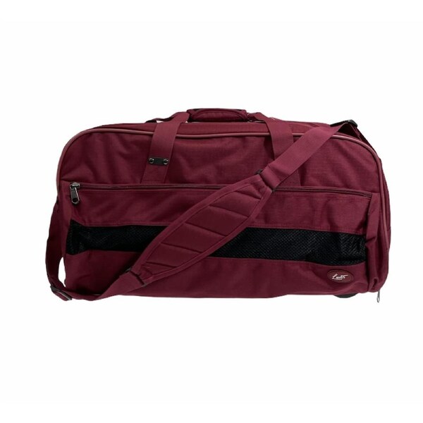 45L Foldable Jumbo Duffel Bag Gym Sports Luggage Travel Foldaway School Bags Maroon