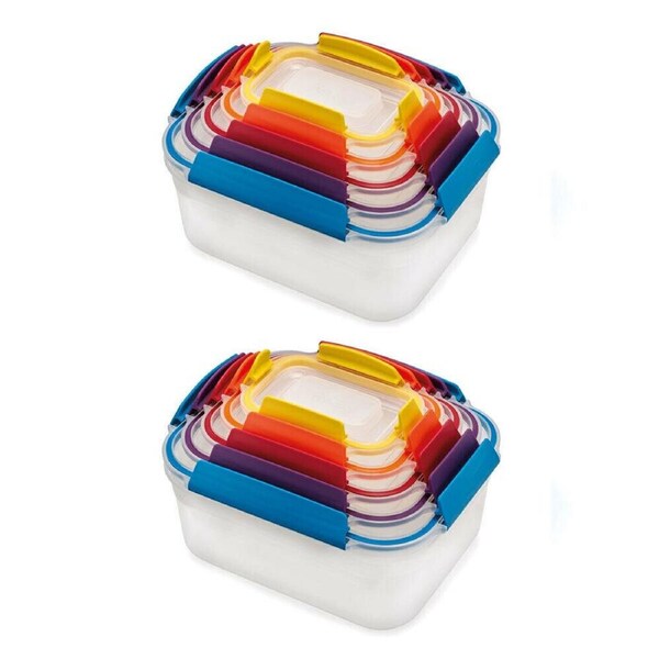Joseph Joseph Nest Lock 10pc Food Storage Container Set Multi Colour 81081