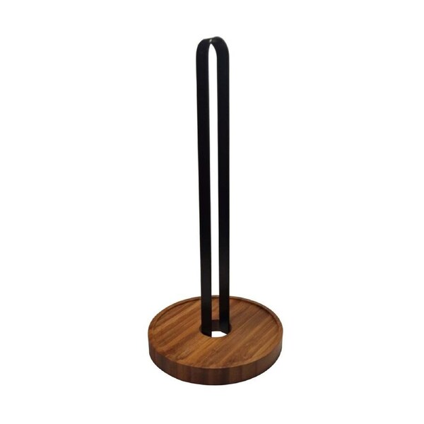 Bamboo Paper Towel Holder Stand