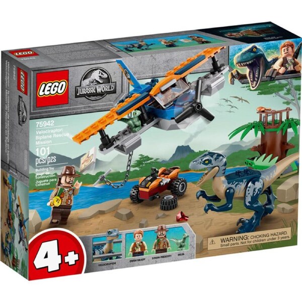 LEGO 75942 - Jurassic World Velociraptor: Biplane Rescue Mission