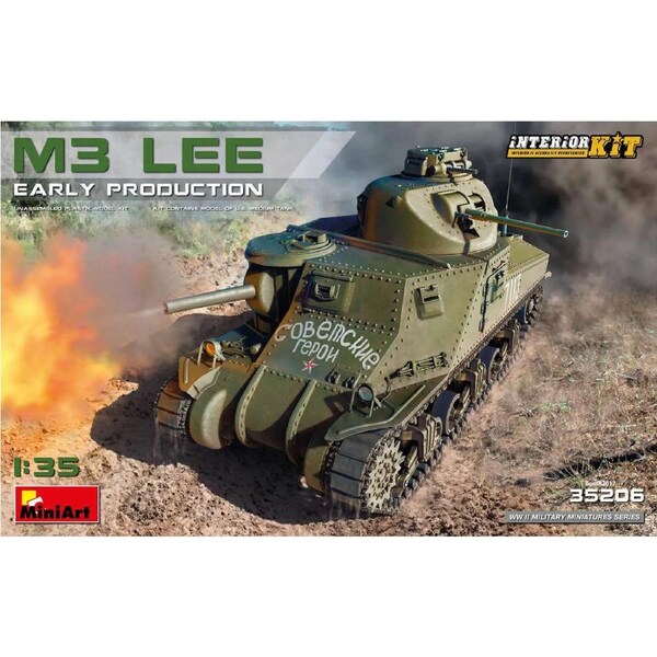 Miniart 1/35 M3 Lee Early Prod. Interior Kit 35206 Plastic Model Kit