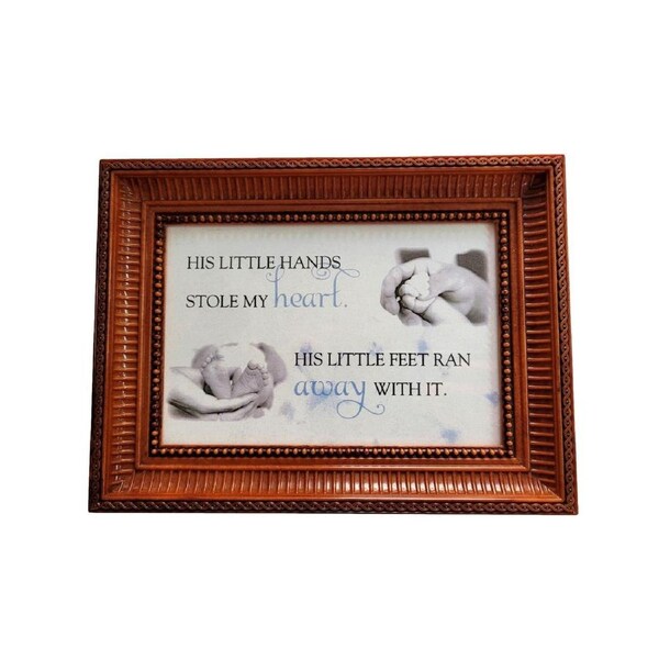 Cottage Garden Jewellery Music Box - Brahms Lullaby - His Little Hands Stole My Heart