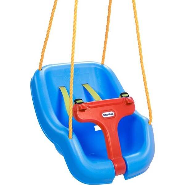 Little Tikes 2-in-1 Snug ’n Secure 43cm Outdoor Swing Baby/Kids Toy 9-48m Blue