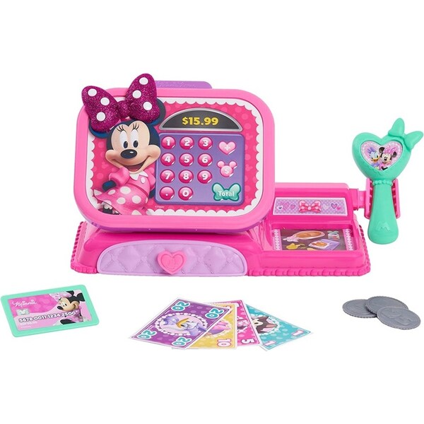 Disney Junior Minnie Mouse Bowtique Cash Register Kids Pretend Play Toy 3y+