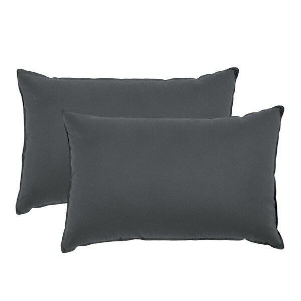 Royal Comfort Bamboo Pillow Hotel Quality Luxury Twin Pack Bedding Set Charcoal