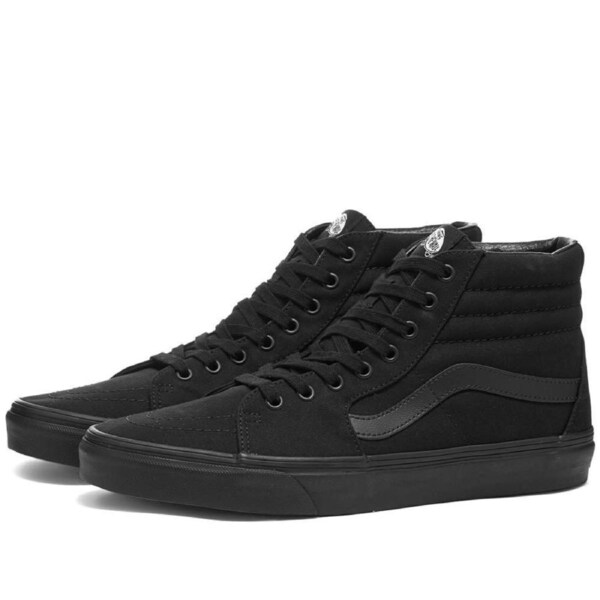 Vans SK8 Hi High Top Sneakers Runners Shoes Skate - Black/Black US 6