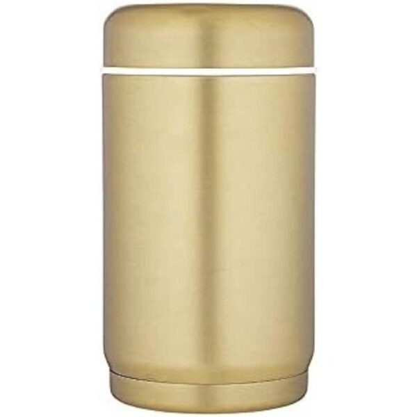 Tempa Avery Double Wall Stainless Steel Food Container 9x9x16.5cm - Brushed Gold