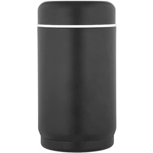 Tempa Avery Double Wall Stainless Steel Food Container 9x9x16.5cm - Matte Black