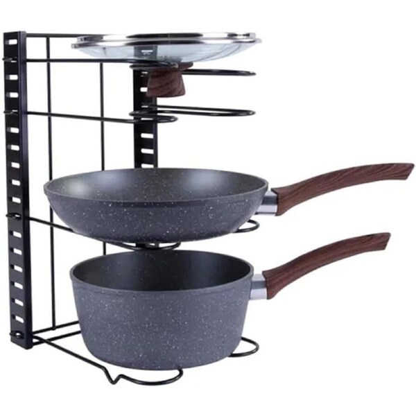 38cm Kitchen Pot/Pan/Lid Holder Cupboard Single Organiser Rack Organizer