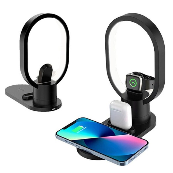 4 in 1 Desktop Wireless Charger With Night Light