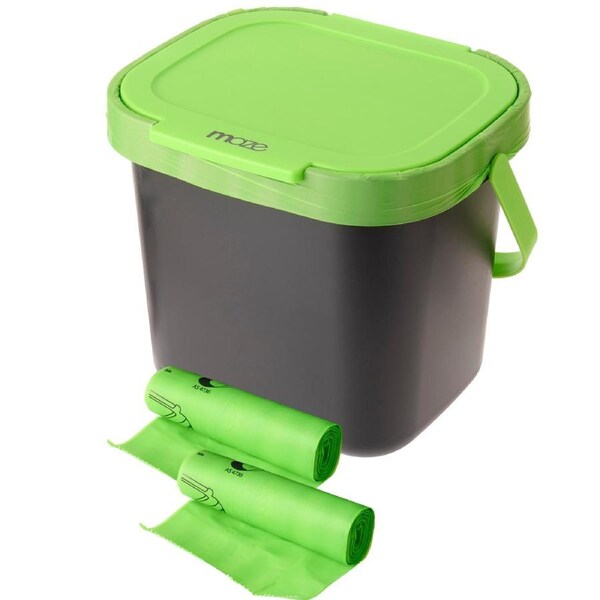 Maze 7lt Kitchen Caddy with 40 x Compostable Bags