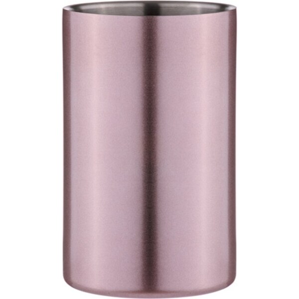 Aurora Stainless Steel 490ml Wine Cooler 19cm Champagne Bottle Chiller Blush