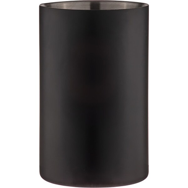 Aurora Stainless Steel 490ml Wine Cooler 19cm Champagne Bottle Chiller Matte BLK