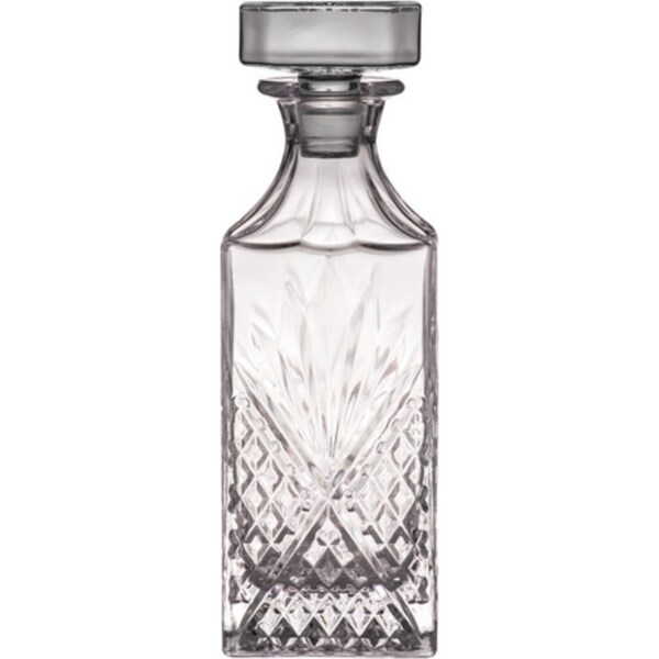 Ophelia Crystal 700ml Whisky Decanter Glass Bottle Liquor Carafe Container Clear