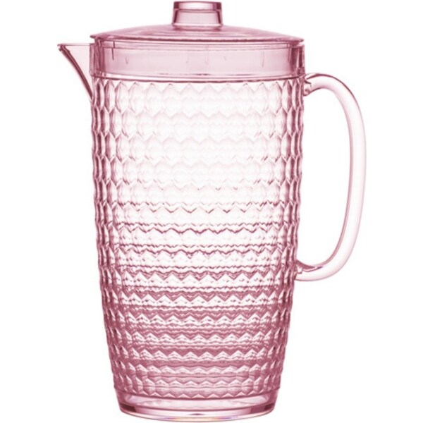 Tate 2.3L Acrylic Jug Water/Juice Pitcher Drink/Beverage w/ Handle Strawberry