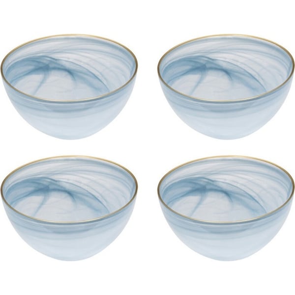 4x Ismay Round 750ml Glass Dish Noodle Bowl Soup/Rice Food Serving Dinnerware BL